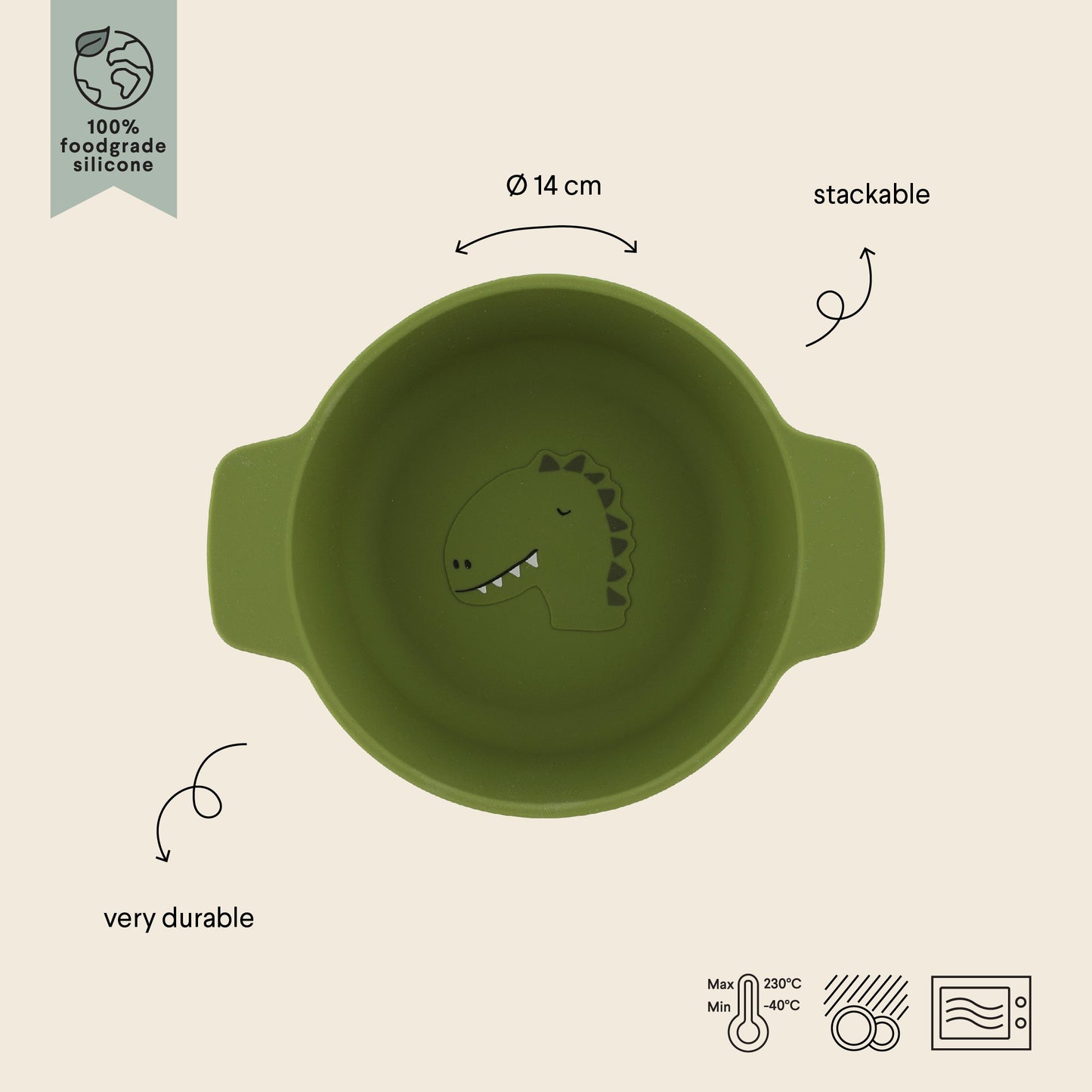 Silicone Bowl for Kids - Mr. Dino