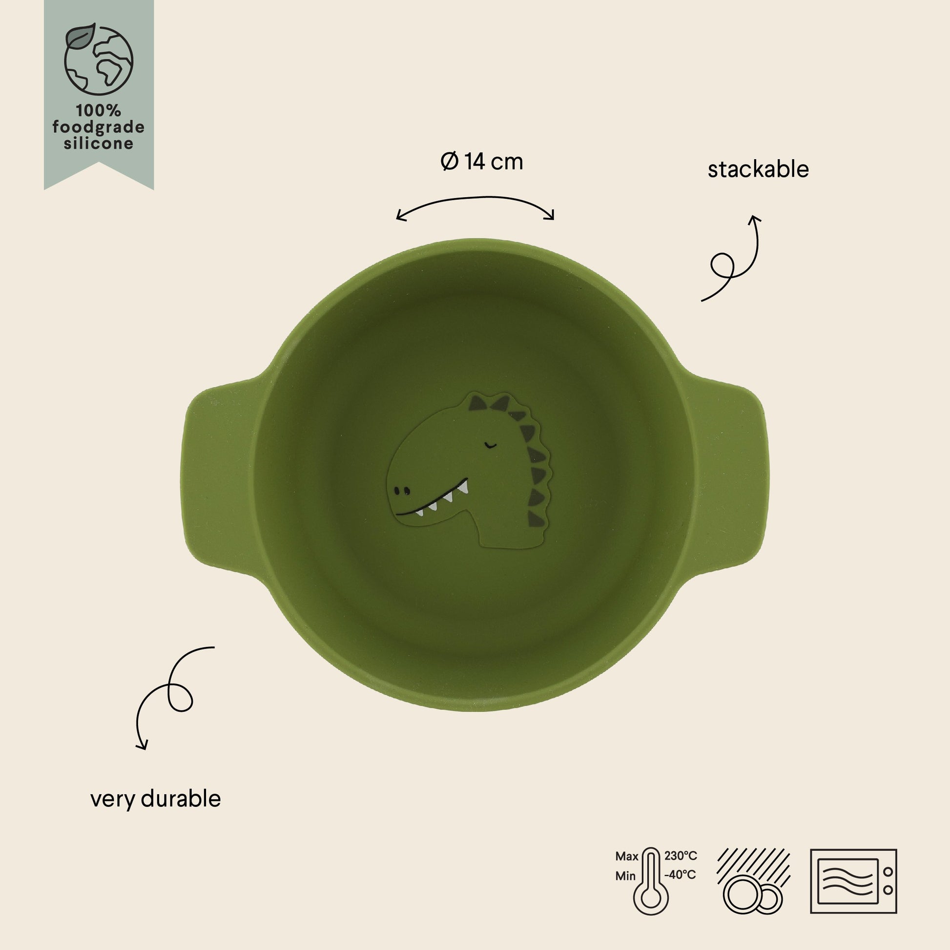 Silicone Bowl for Kids - Mr. Dino